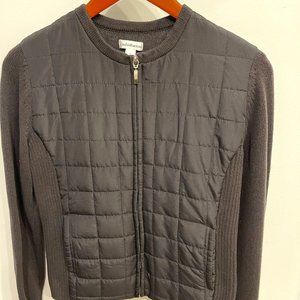 Women's Croft & Barrow 100% Cotton Knitted Puffer Jacket (S)